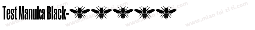 Test Manuka Black字体转换